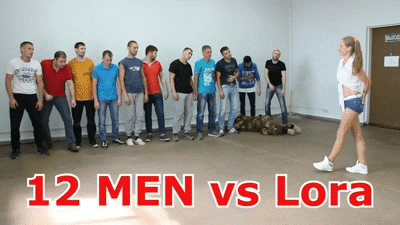 Funny fight. Part 2. Lora vs 12 men